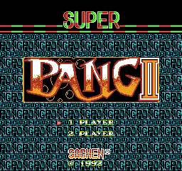 Super Pang 2 (Homebrew) — Title screen